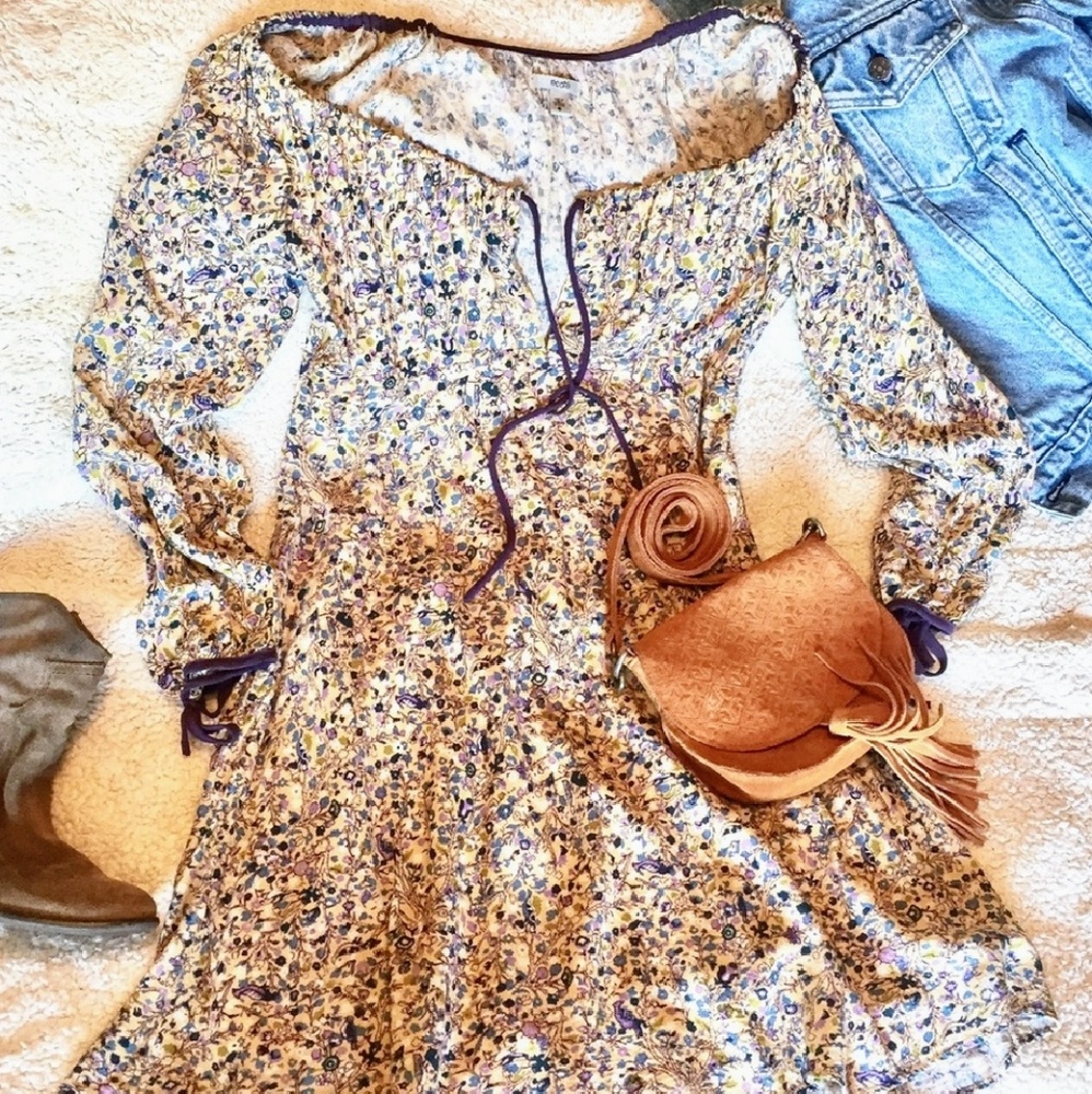 Off shoulder mini prairie dress 0 XS - Picture 6 of 6